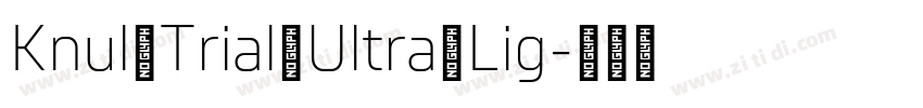 Knul Trial Ultra Lig字体转换
